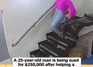 A 25-year-old man is being sued for $250,000 after helping a woman who fell down the stairs A 25-year-old man is being sued for $250,000 after helping a woman who fell down the stairs - featured image