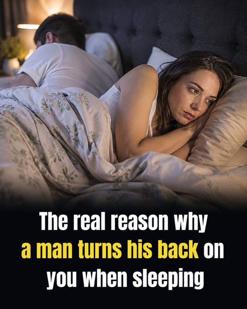 The real reason why a man turns his back on you when sleeping 👇 - featured image The real reason why a man turns his back on you when sleeping 👇 - featured image
