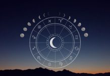 FROM SEPTEMBER TO DECEMBER: The Big Fall Horoscope Reveals What’s Coming Crescent moon surrounded by glowing zodiac symbols above a dark horizon under a deep blue night sky
