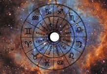 YOUR LOVE LIFE IS ABOUT TO CHANGE: A Major Romantic Surprise Is Coming Within 10 Days Glowing zodiac wheel with astrological symbols surrounded by swirling blue and orange cosmic energy