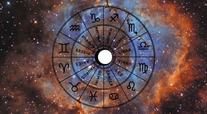 YOUR LOVE LIFE IS ABOUT TO CHANGE: A Major Romantic Surprise Is Coming Within 10 Days Glowing zodiac wheel with astrological symbols surrounded by swirling blue and orange cosmic energy