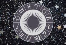 Daily Horoscope for September 1: This Is Not the September You Expected White zodiac wheel with astrological symbols surrounded by stars on a dark cosmic background