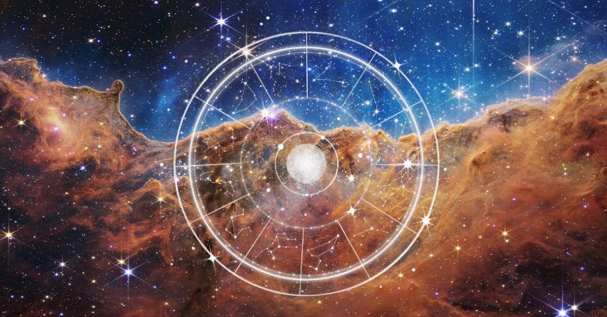 Daily Horoscope for September 8, 2026: Tuesday Will Not Be an Ordinary Day — These Zodiac Signs Should Prepare for a Shock Glowing zodiac wheel with astrological symbols surrounded by swirling orange and blue cosmic clouds