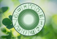 THE MIDWEEK SHIFT IS HERE: These Zodiac Signs Won’t Be Ready for What Comes Next Green zodiac wheel with astrological symbols surrounded by fresh leaves and soft natural light