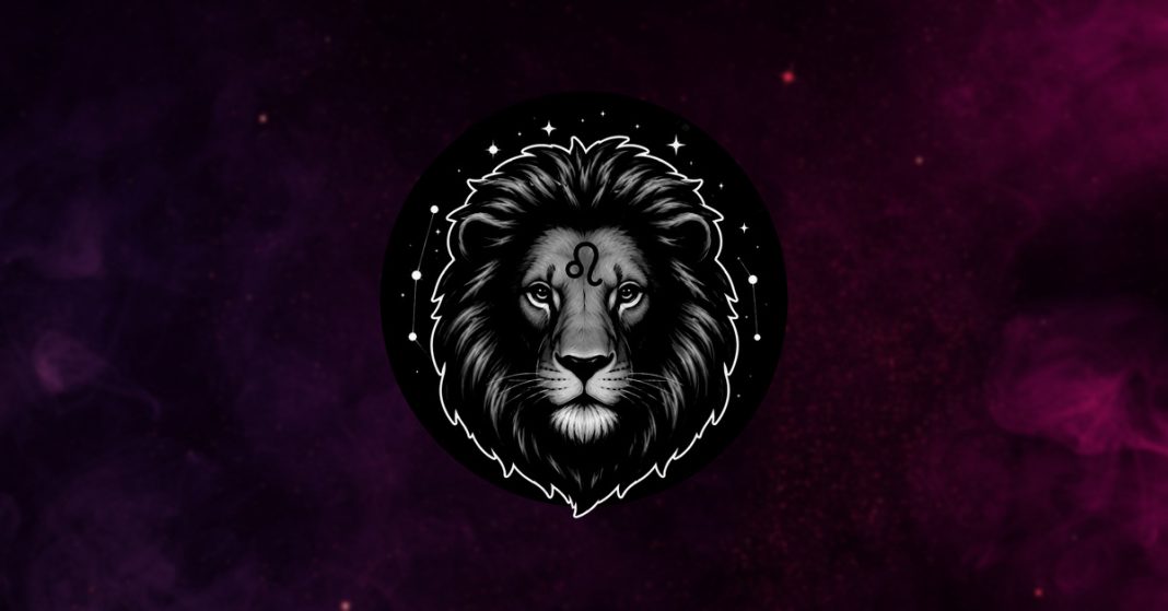 Leo zodiac sign and three tarot cards revealing love, money, and destiny